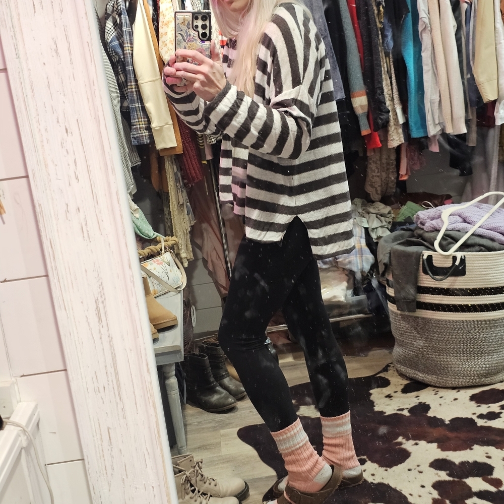 Eileen Fisher Organic Linen Dolman Sleeve Boxy Cozy Prarie CabinCore Top - Picture 15 of 16